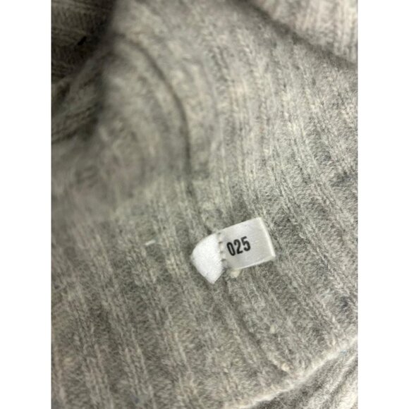 Limited Womens  Cardigan Sweater V-neck  Size M Lambswool & Angora Blend Gray - Picture 10 of 10